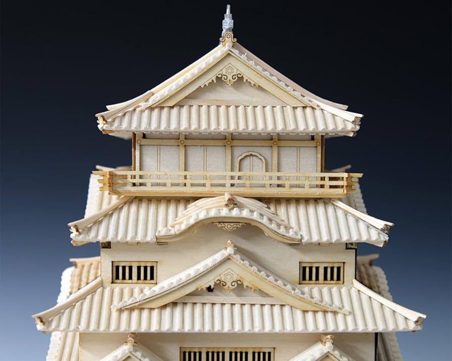 Amazon | ウッディジョー 1/150 福山城 木製模型 組み立てキット